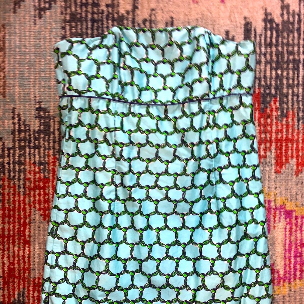 Lily Pulitzer structured tube top strapless dress